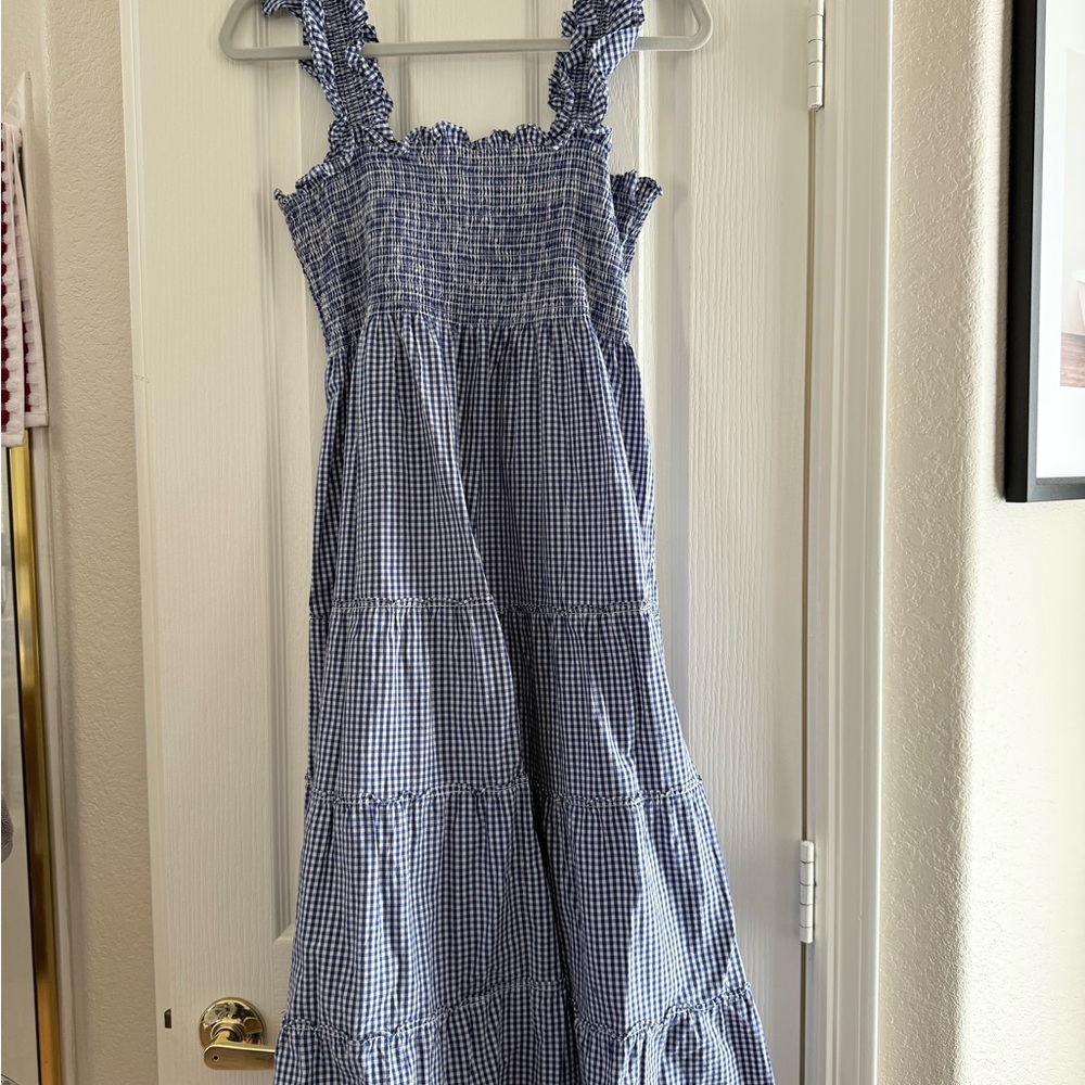 Hill House Nantucket Blue and White Gingham Dress